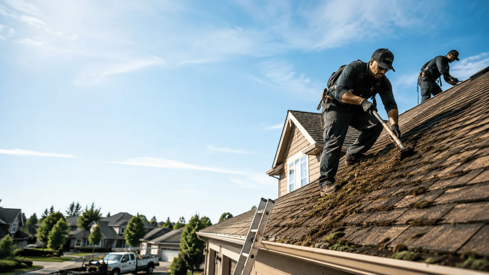 Roof Moss Removal in Haslett, MI near me